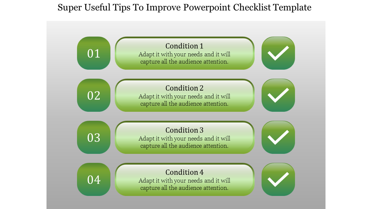 Free - Simple PowerPoint Checklist Template Slide Designs